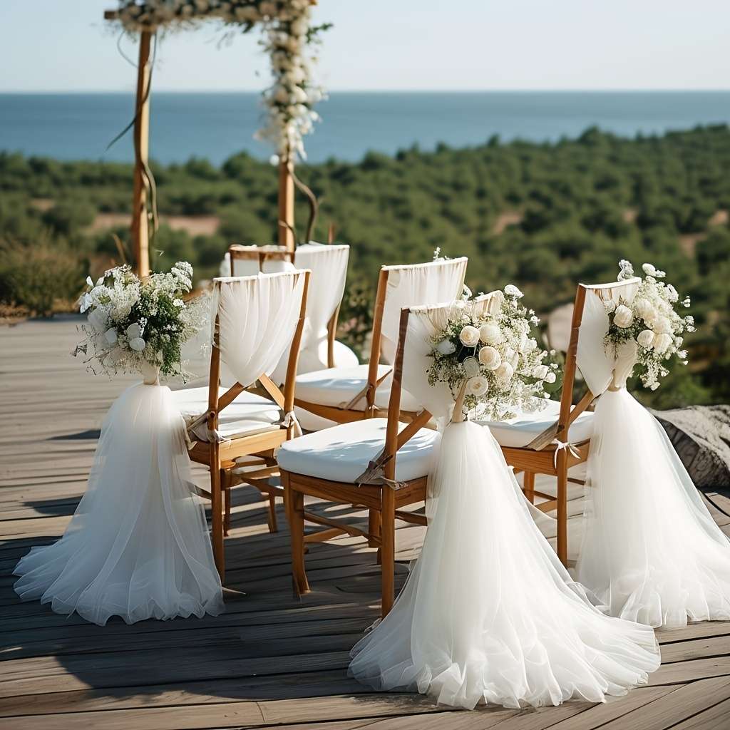 Wedding Supplies Color White Size 75Cm*400Cm 29.5In*157.5In