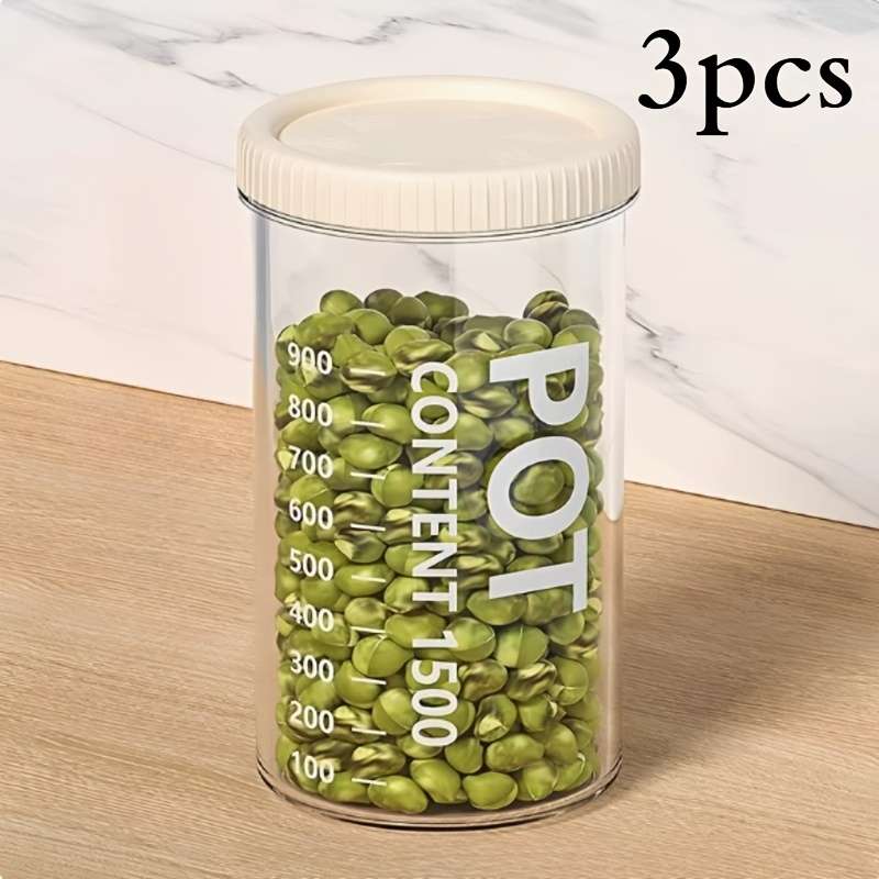 Sealed Jar Storage 1500Ml Quantity3Pcs