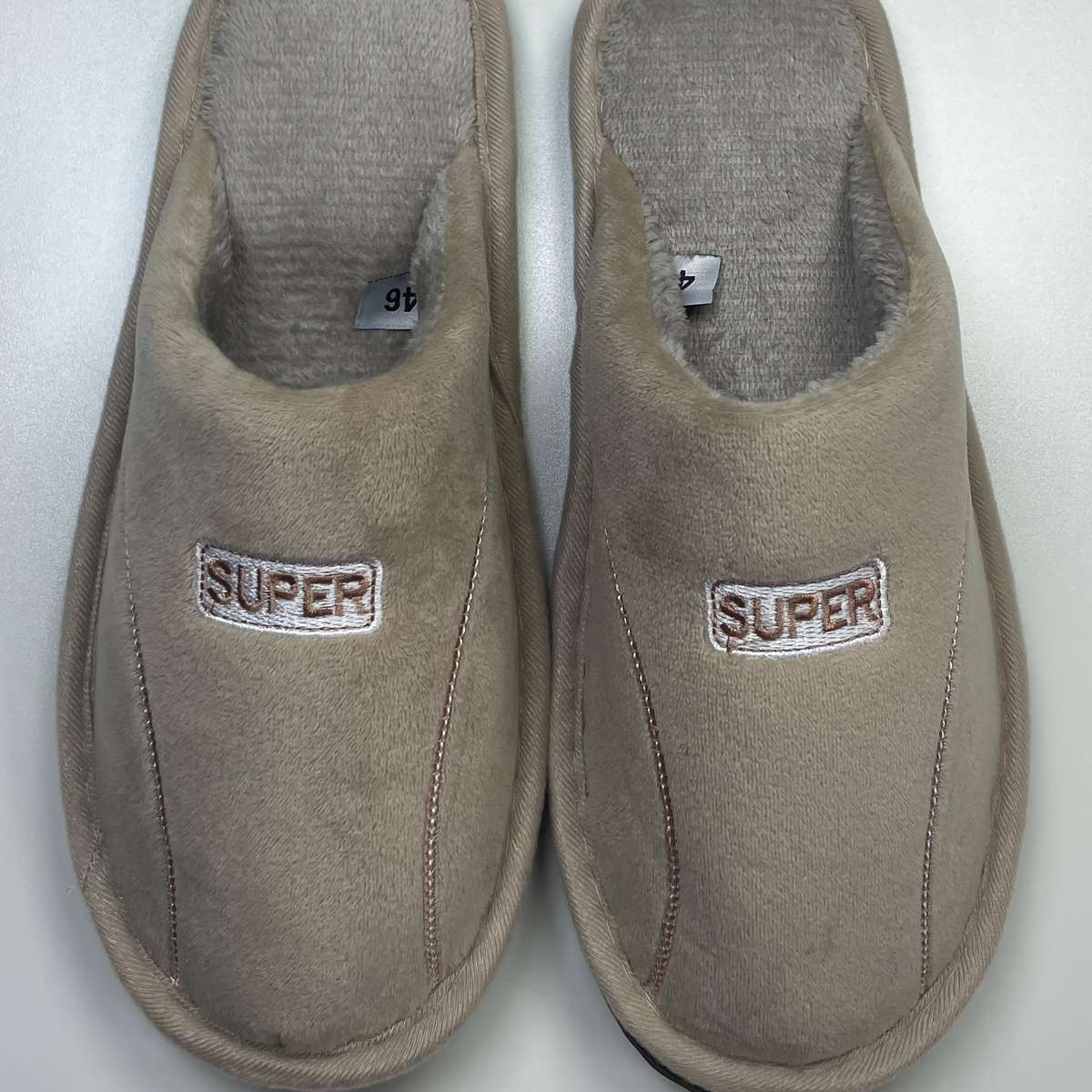 Cotton Slippers Color Linen Sizeuk 6.5-7