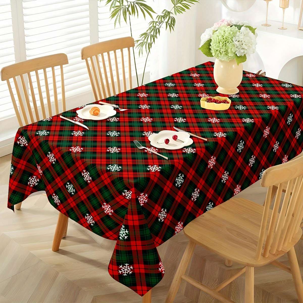 Christmas Tablecloth Size 139.7Cm X 177.8Cm