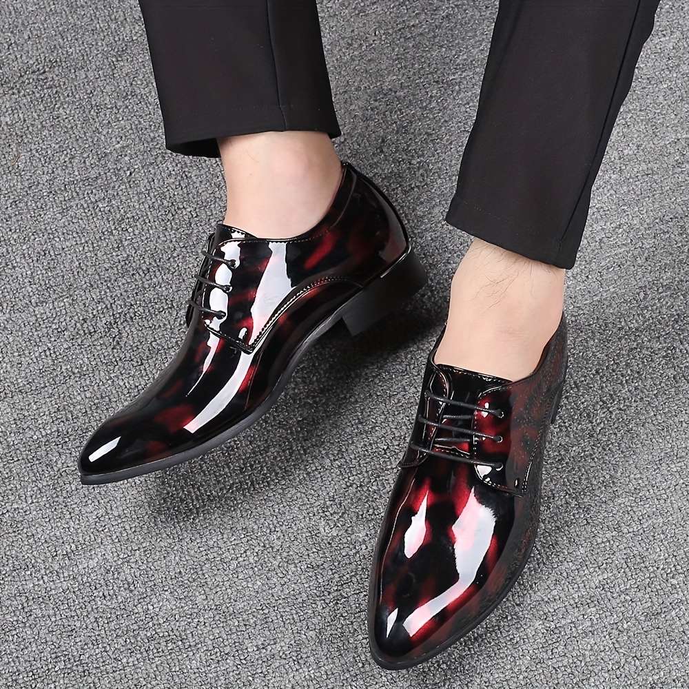Mens Leather Shoes Color Black Sizeuk 10
