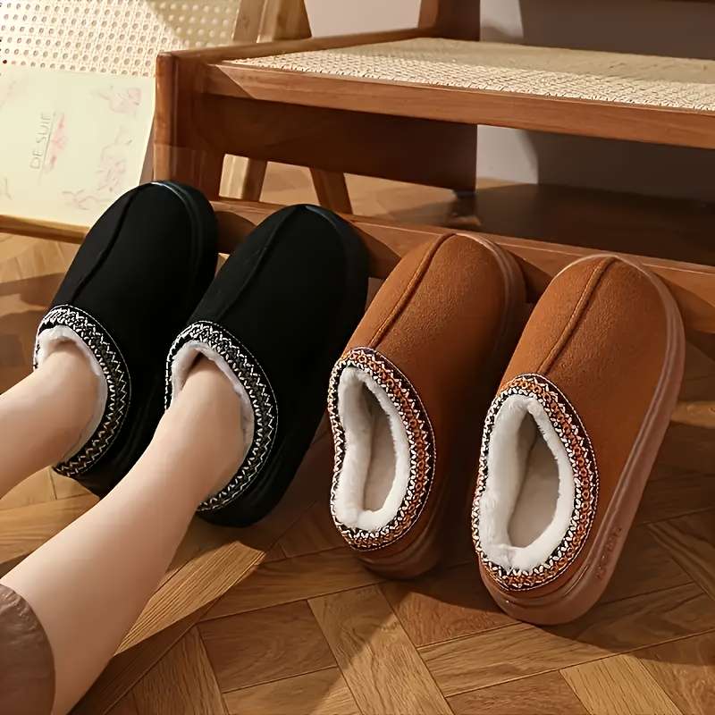 Cotton Slippers Color Black Sizeuk 7.5-8