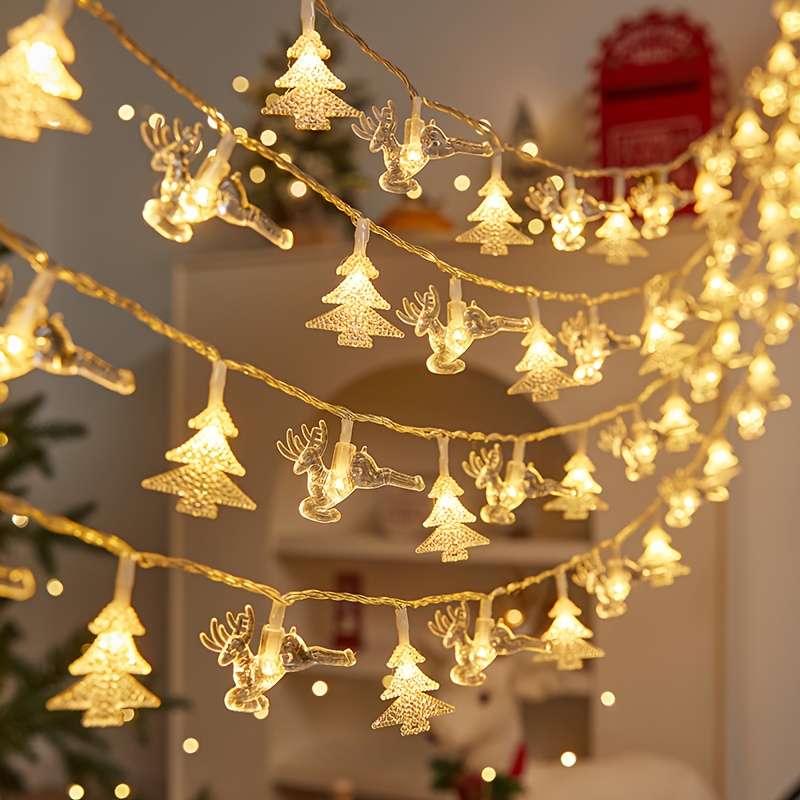 Christmas Lights 6M 16.68Ft Style Christmas Tree Add  Elk