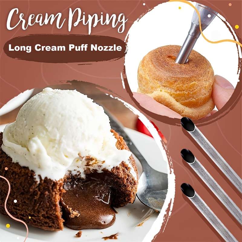 Piping Nozzle Items Puff Decorating Tipx2