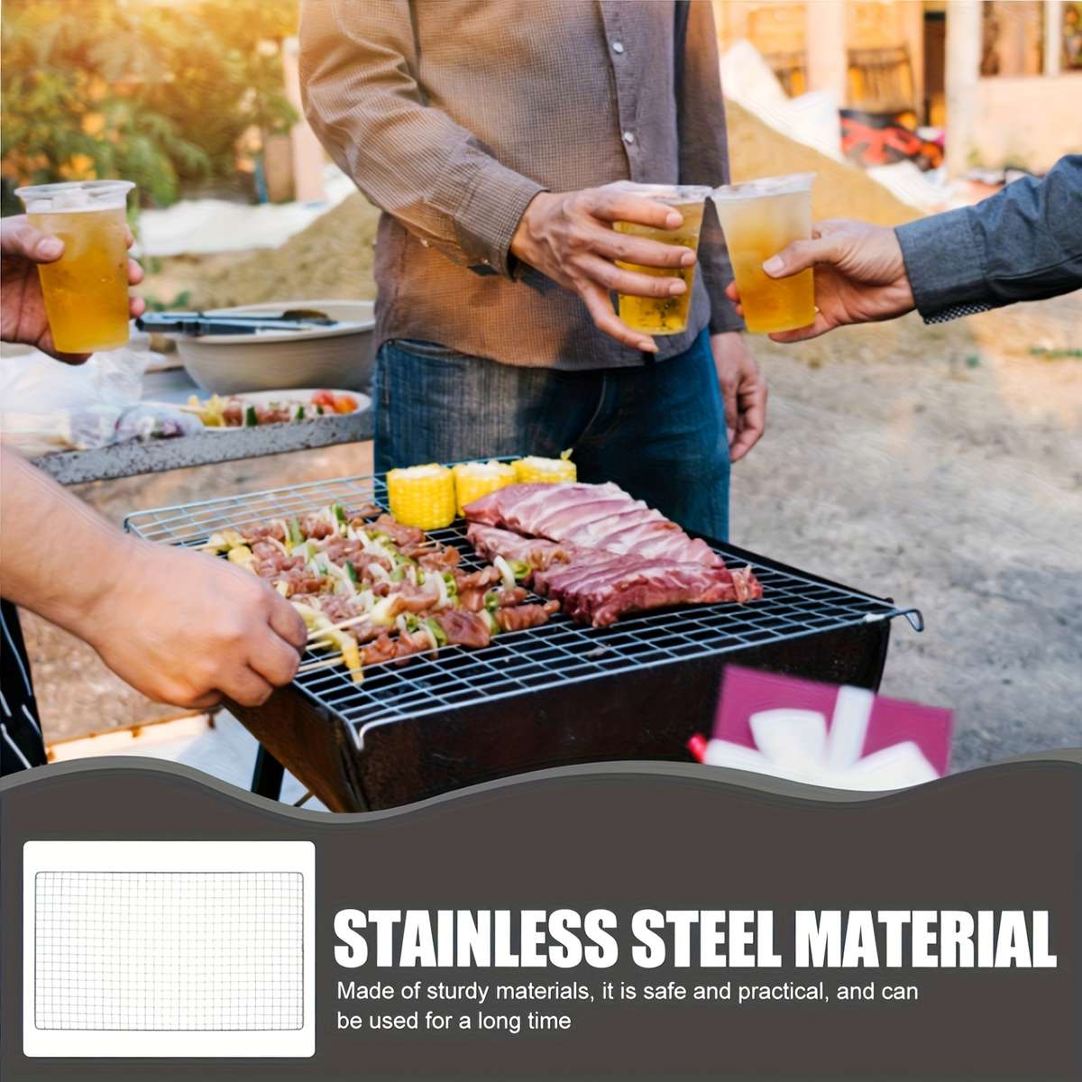 Grilling Net Quantity 3Pieces