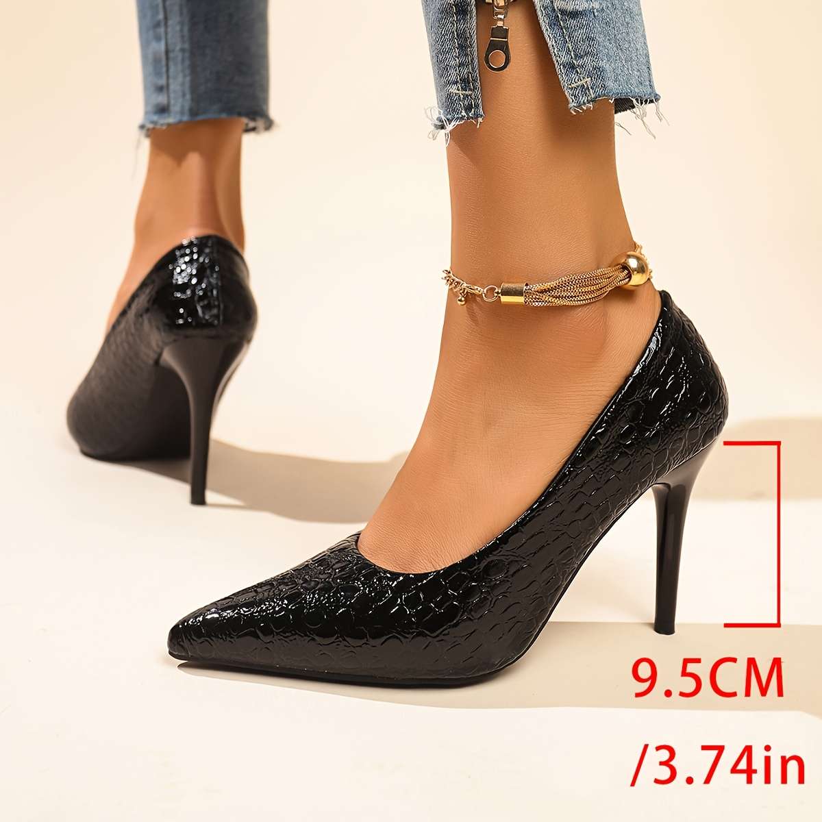 Women S High Heels Color Black Sizeuk 6