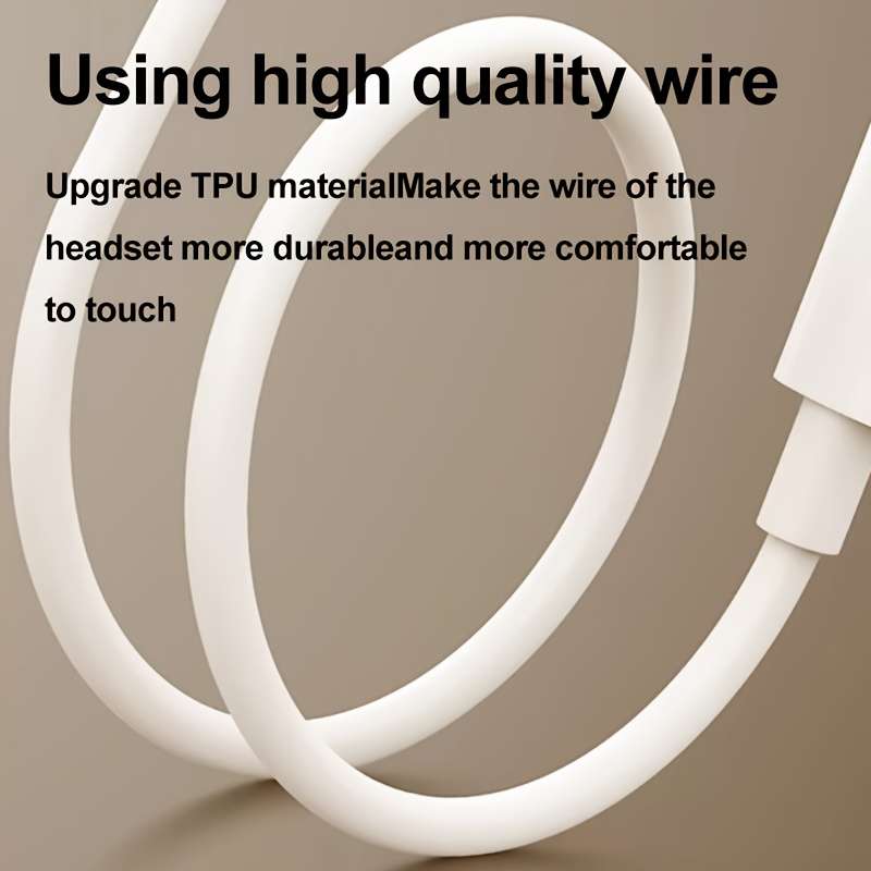 Wired Headphones White Items 3.5Mm