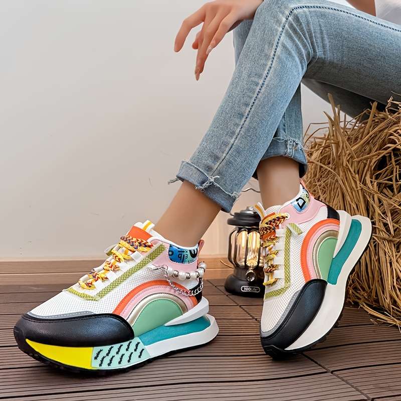 Women S Sneakers Color Black Orange Sizeuk 4.5