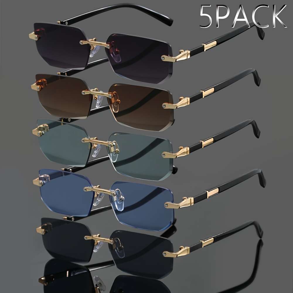 Mens Glasses Color Double Gray Add Tea Add Black Add Green Add Blue