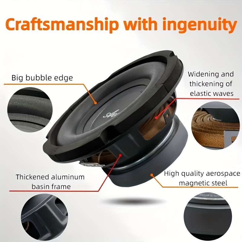 Speaker Color 6.5 Inch Subwoofer Black