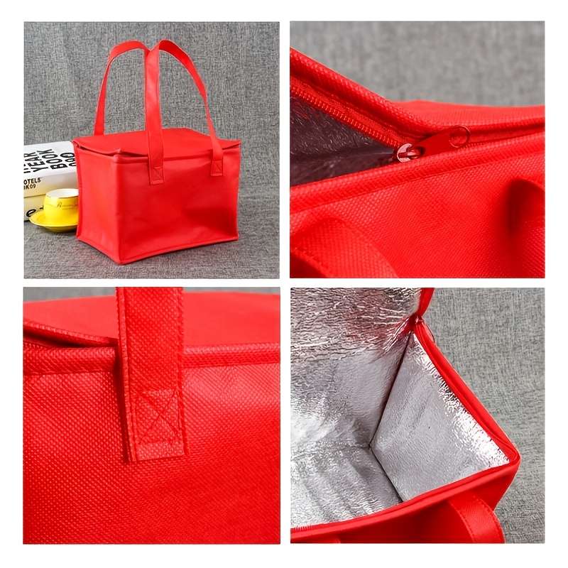1 Insulated Cooler Bag Drinks Thermal Retention Portable Durable Aluminum Foil