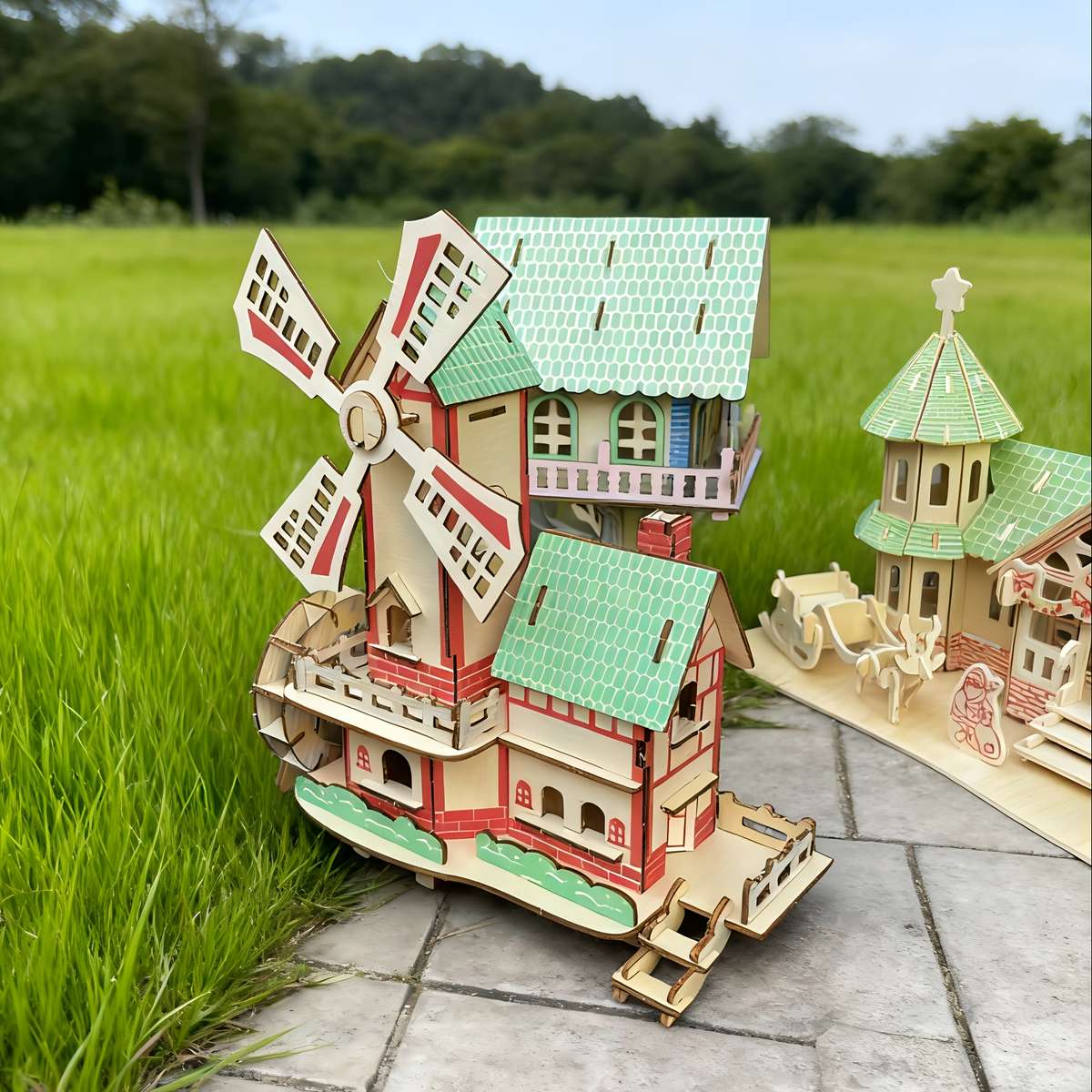 3D House Model Ornaments Items Mill Cottage