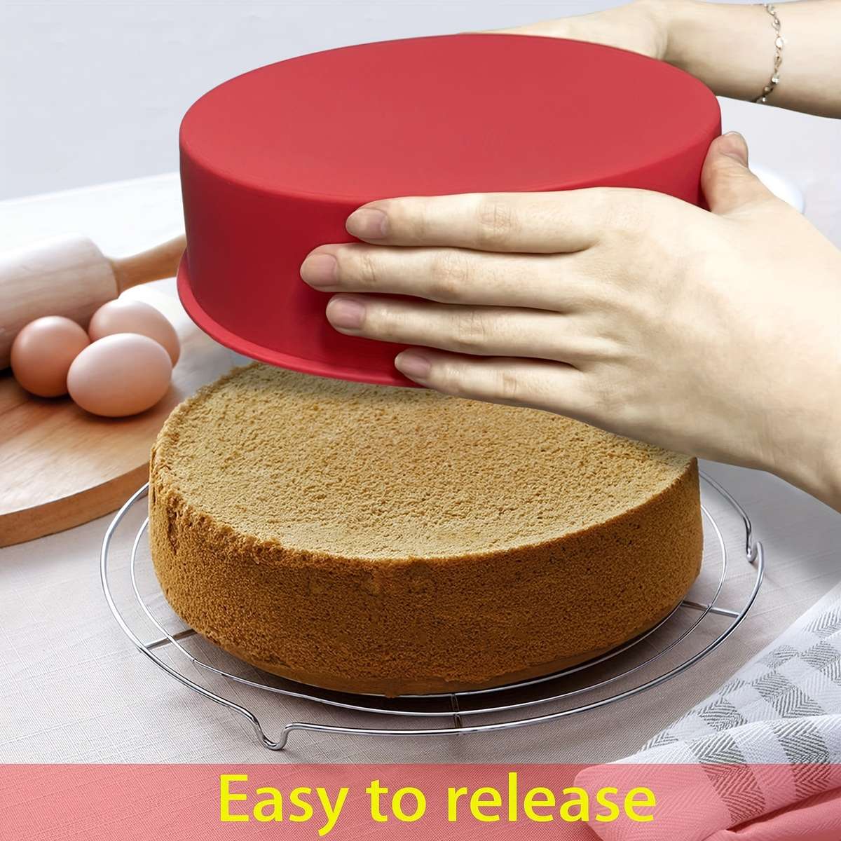 Suitable For Baking Molds Color Red Model 3Pcs