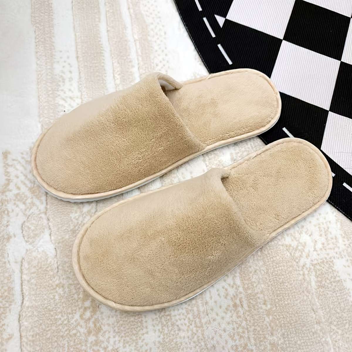 Cotton Slippers Color Yellowishbrown Sizeuk 9.5