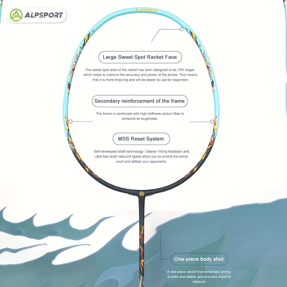 Badminton Racket Color 2Pcs Bluebag