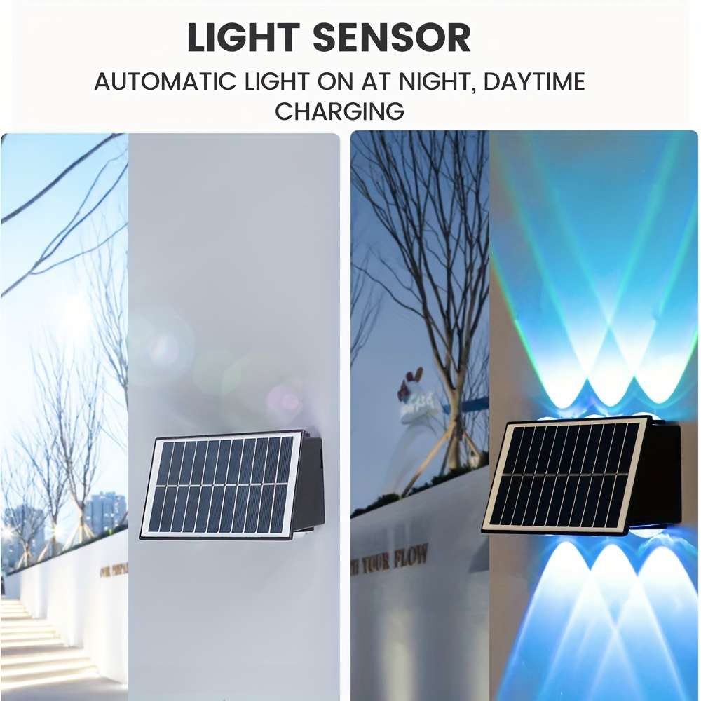 Solar Emergency Lights Items 6Head Rgb