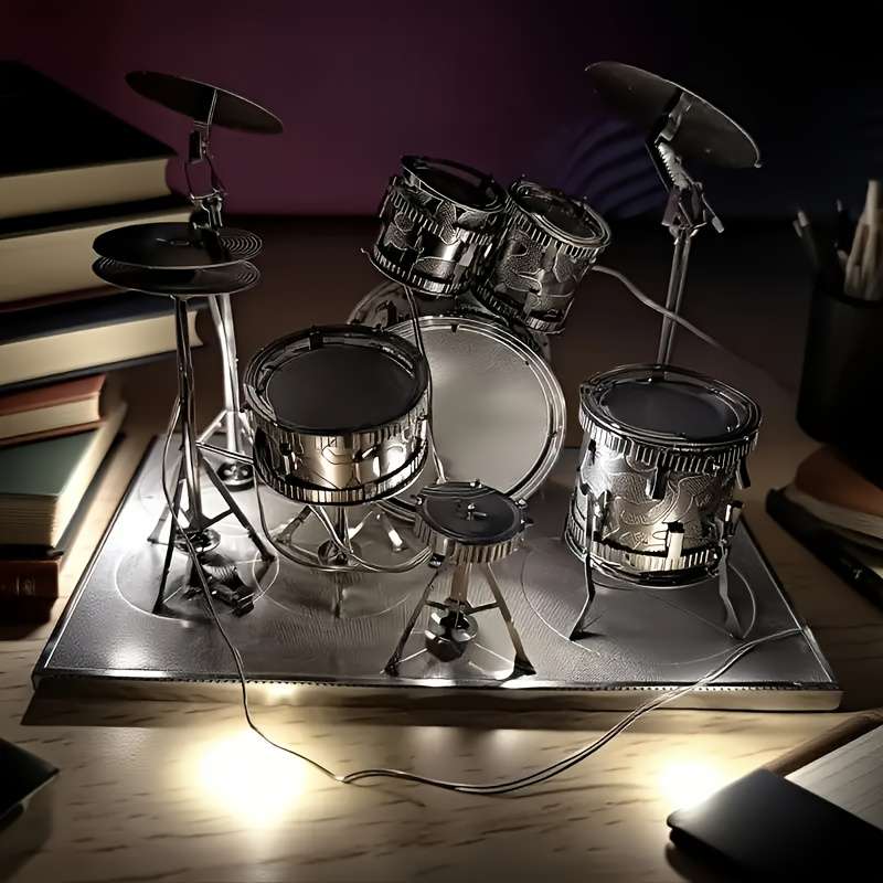 3D Puzzle Musical Instrument Model Style Drum
