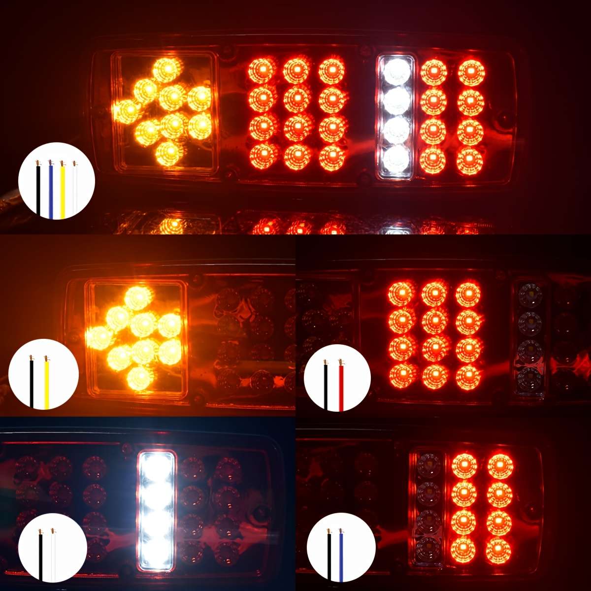 2pcs multipurpose LED car light bulb high brightness truck tail light truck trailer r