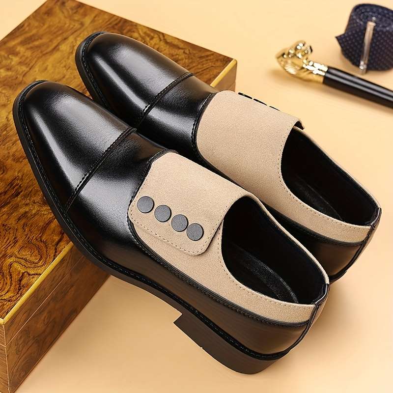 Mens Leather Shoes Color Black Sizeuk 7