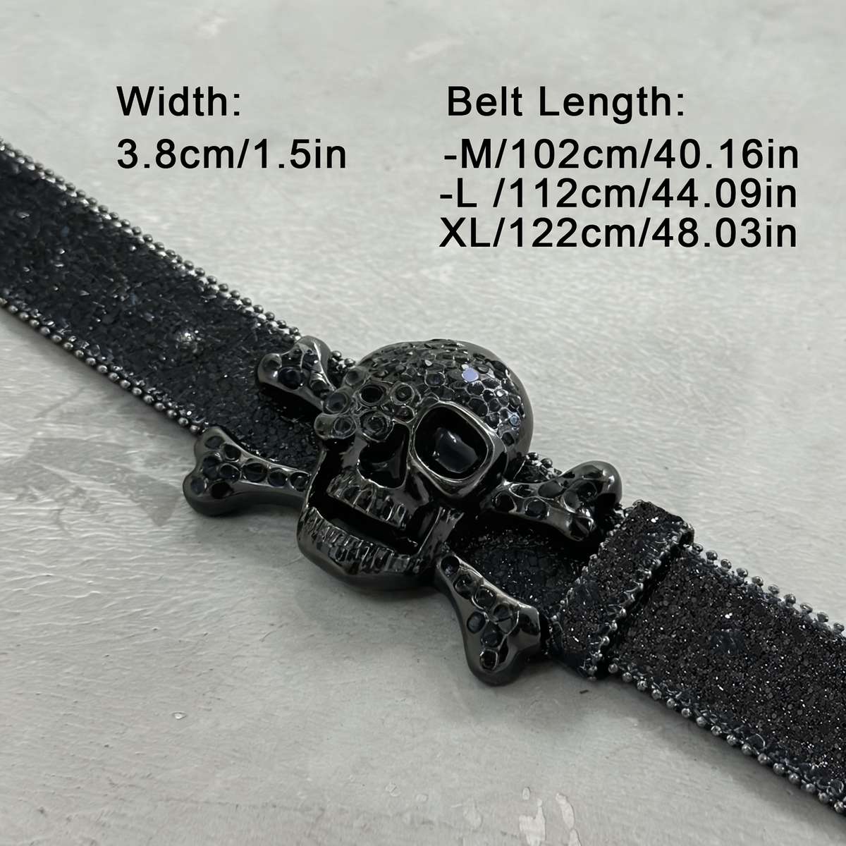 Belt Color Texture Silvery Size 112Cm