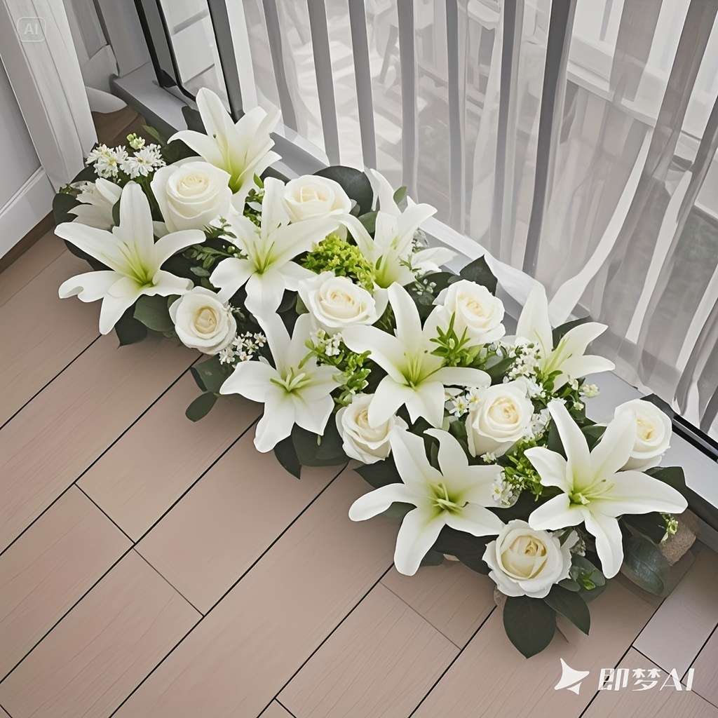 Simulated Flower Color Milky White