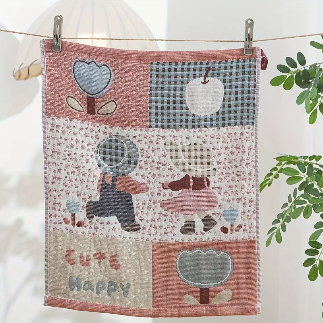 Towel Color Cartoon Pattern Mixed Color 3 Pack