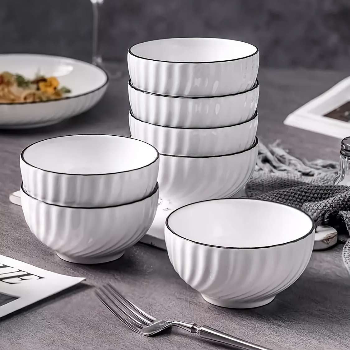 Bowl Color White Quantity2Pcs
