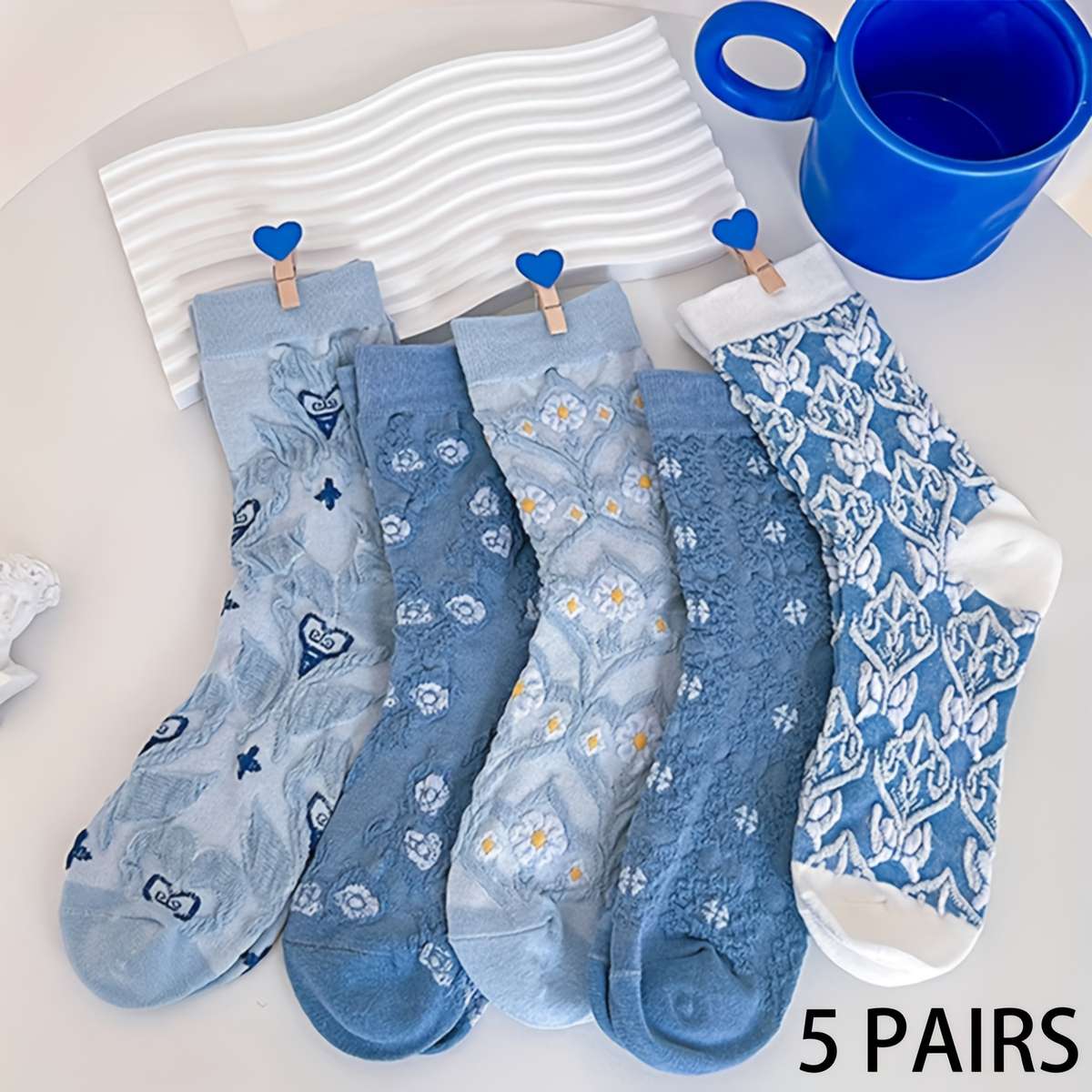Women S Socks Color Mixed Color5 Pairs Size Onesize
