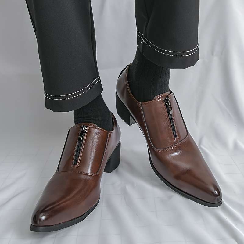 Mens Leather Shoes Color Black Sizeuk 7