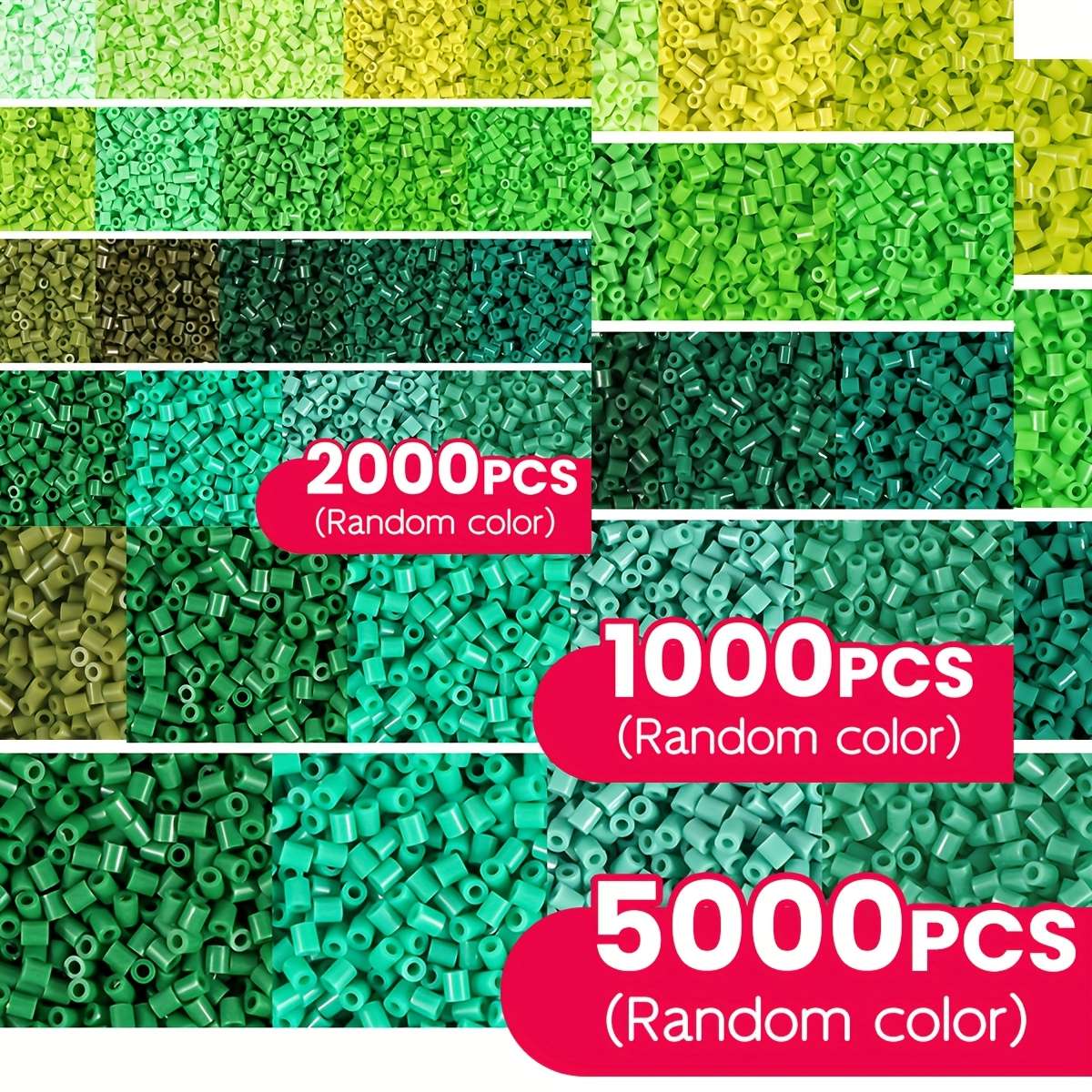 Perler Bead Set Green Random Color B 5K