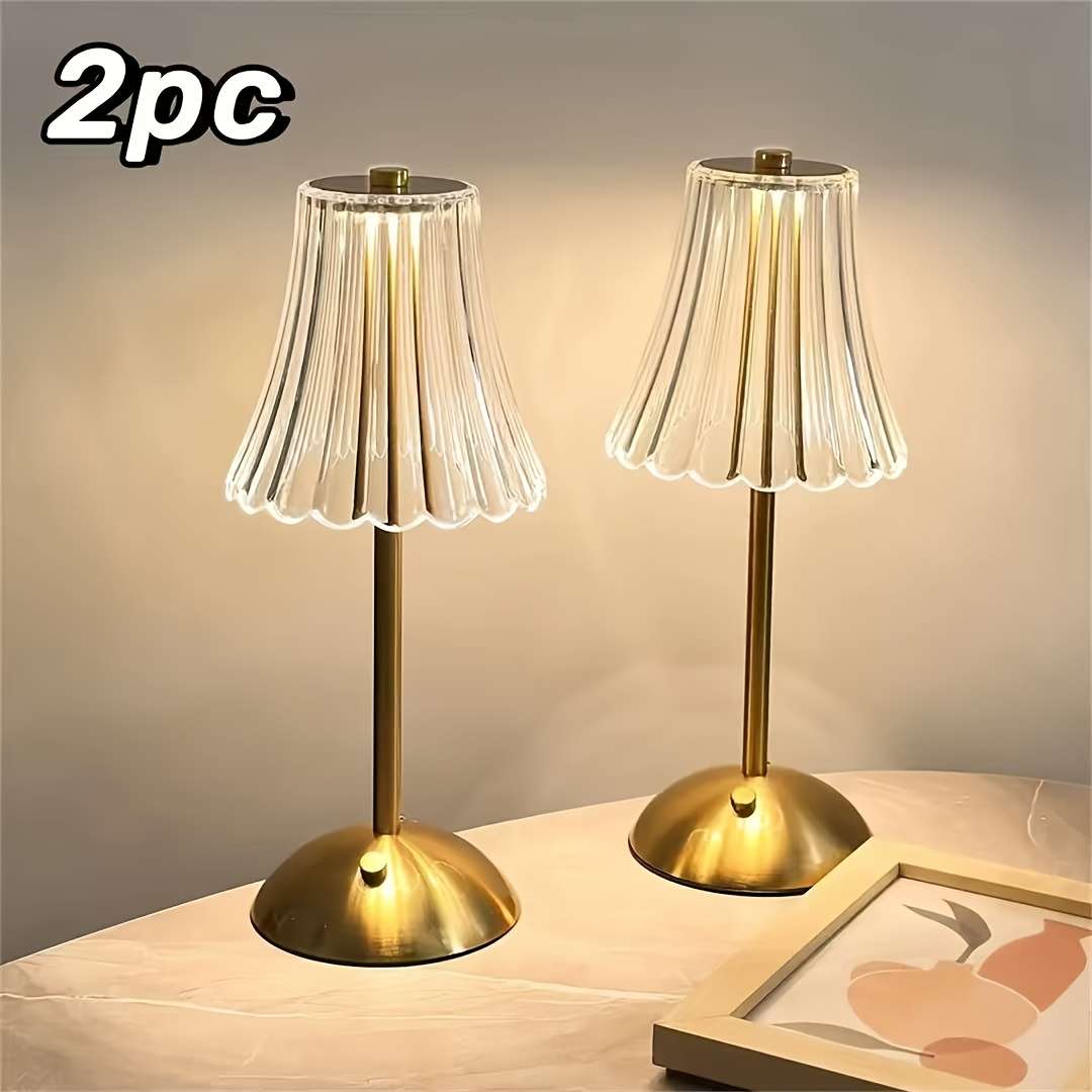 Desk Lamp Model 2Pcs Umbrella Crystal
