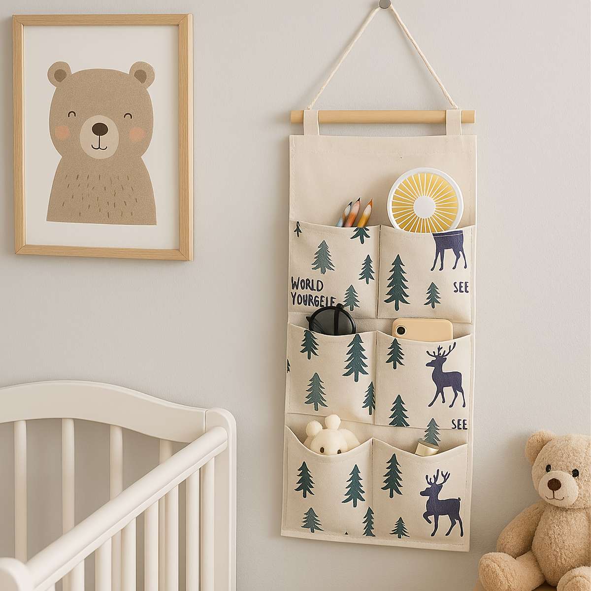 Nordic Style Multi Functional Hanging Storage Bag Wall Hung
