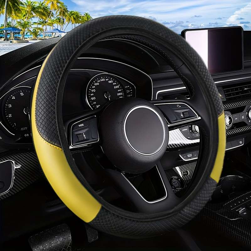Car Steering Wheel Cover Grey
