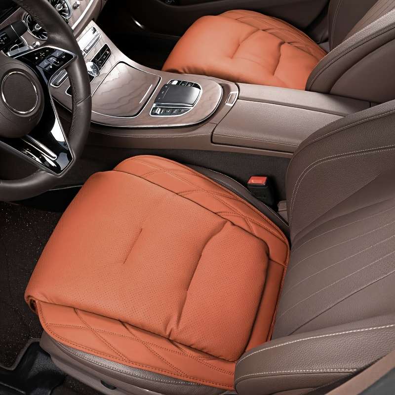 Car Seat Cushion Orange Items 2Pcs In The Front Row
