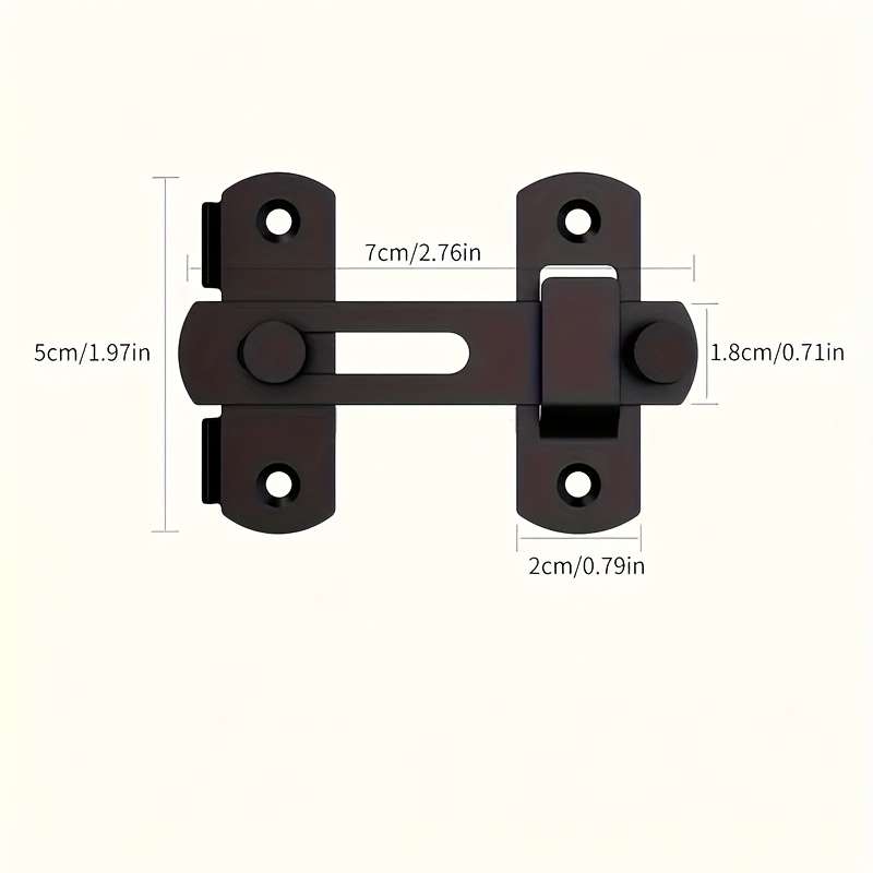 Lock Color Black 7X5Mm