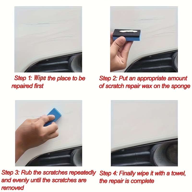 Car Scratch Repair Tool Items 30G Scratch Wax  Add  Sponge H