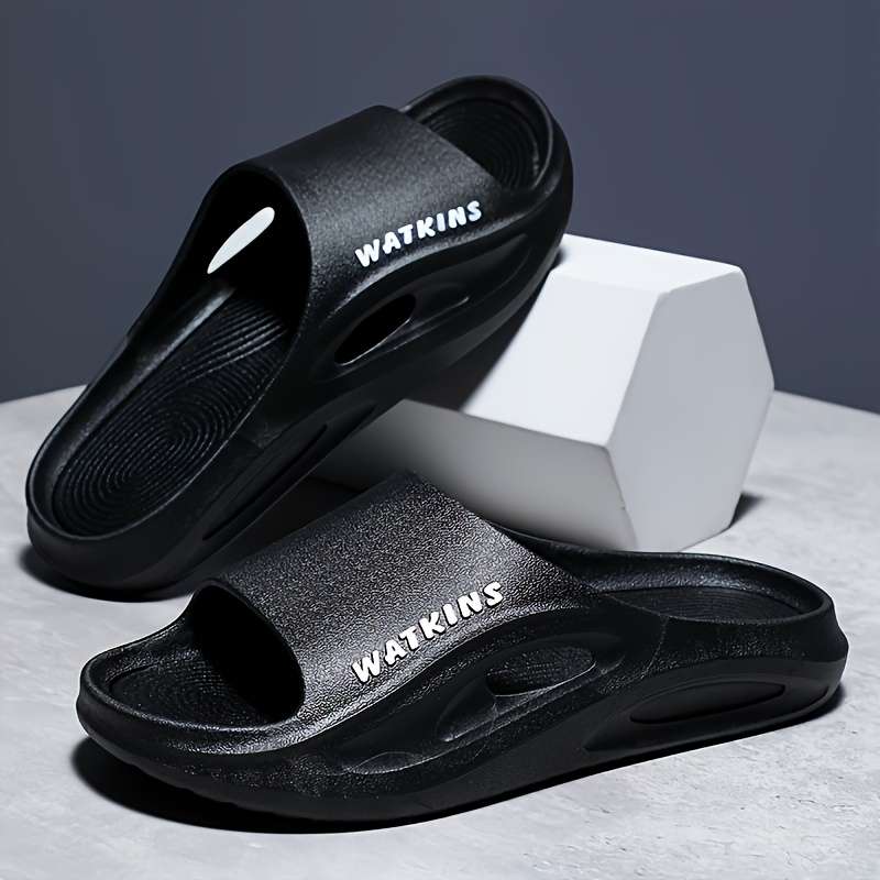 Men Slippers Summer Style Black Size Uk 5.5 To 6