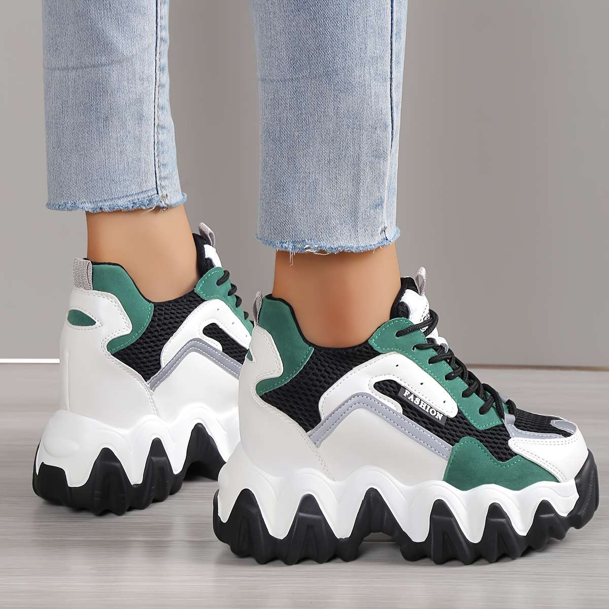 Women S Sneakers Color Green Sizeuk 3.5