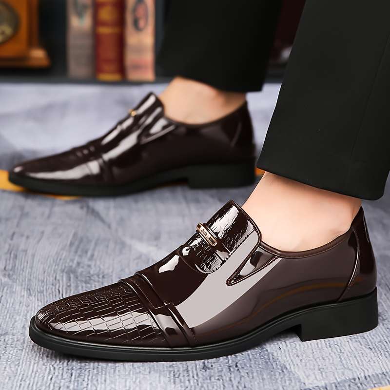 Mens Leather Shoes Color Dark Brown Sizeuk 10