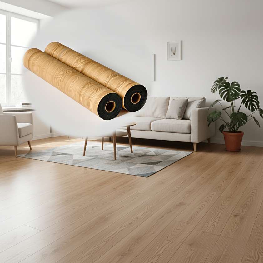 Self Adhesive Floor Stickers 2 Roll Wood Grain
