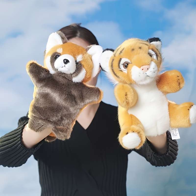 Plush Toyss Model Tiger white