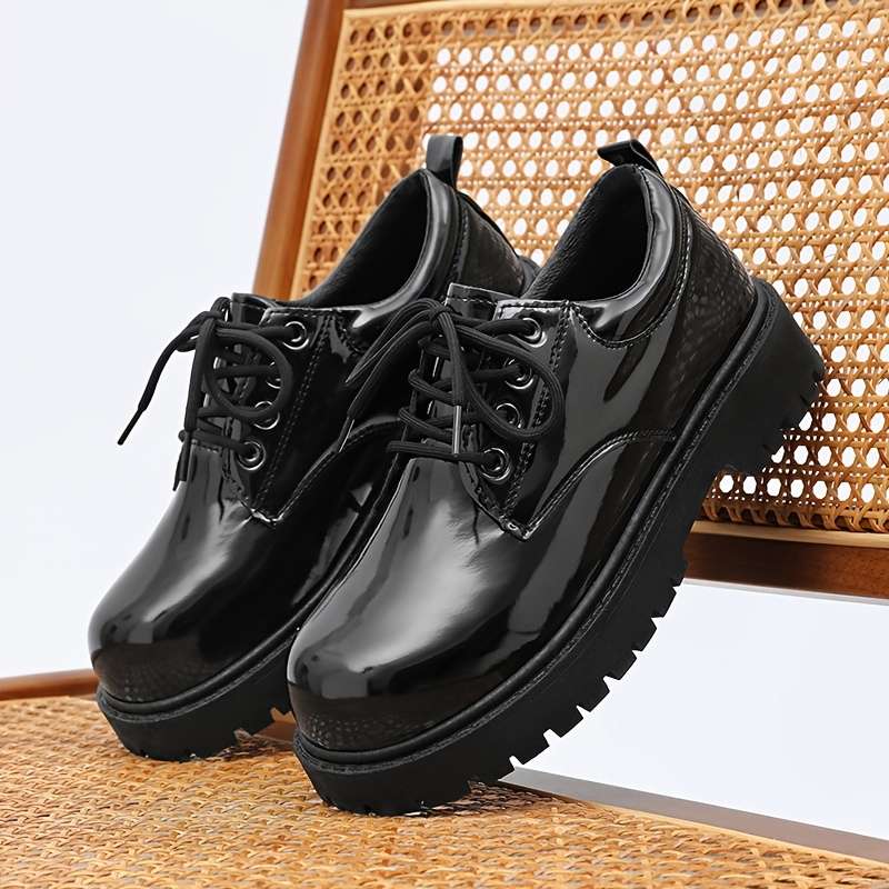 Mens Leather Shoes Color Black Sizeuk 7