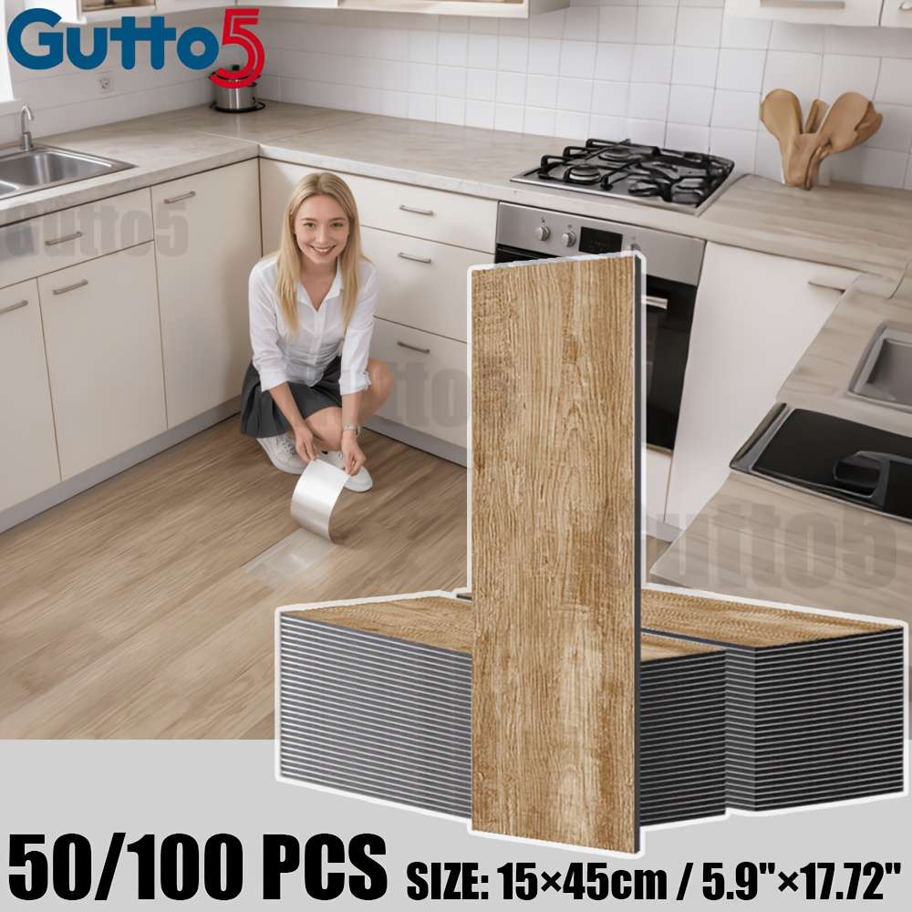 Self Adhesive Floor Stickers Medium Gray 100 Pcs Covers 6.75O
