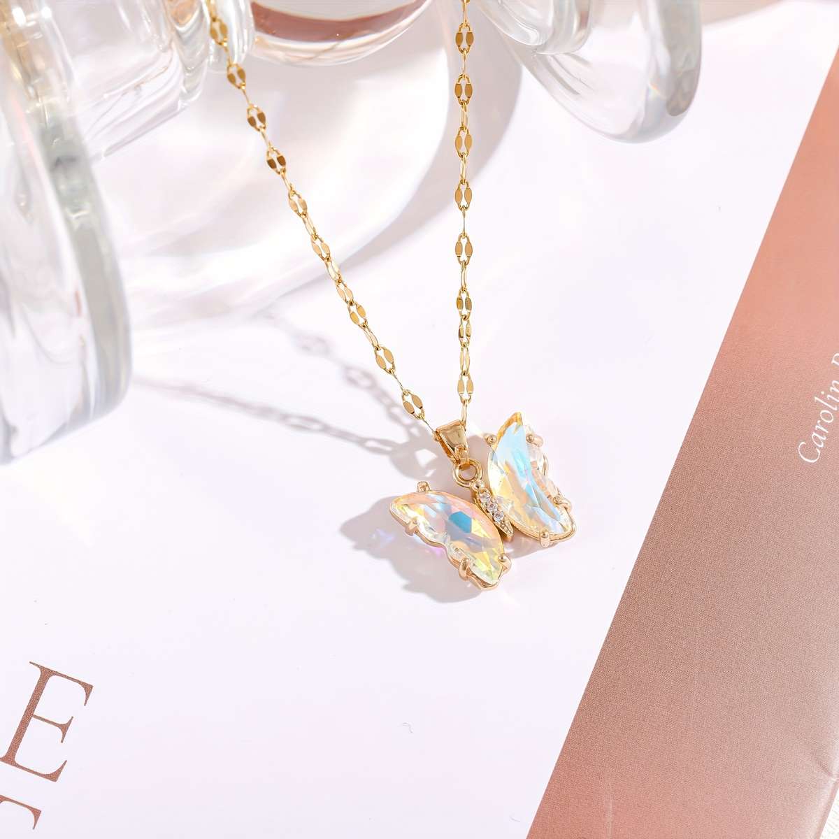 Womens Necklace Color Colorful Butterfly Quantity 1Pc