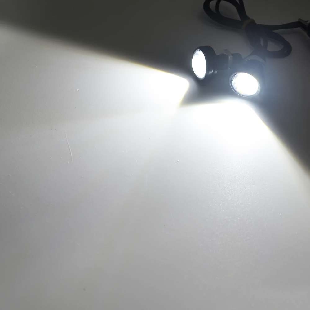 2pcs Bright LED License Plate Lights 23mm Eagle Eye Design 12SMD