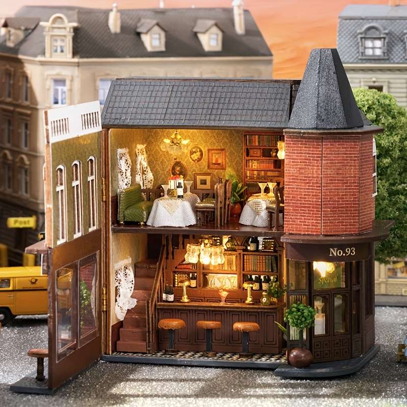 Building Toy Architectural Model Toy Set Items Zhuan Jiao Western Restaurant