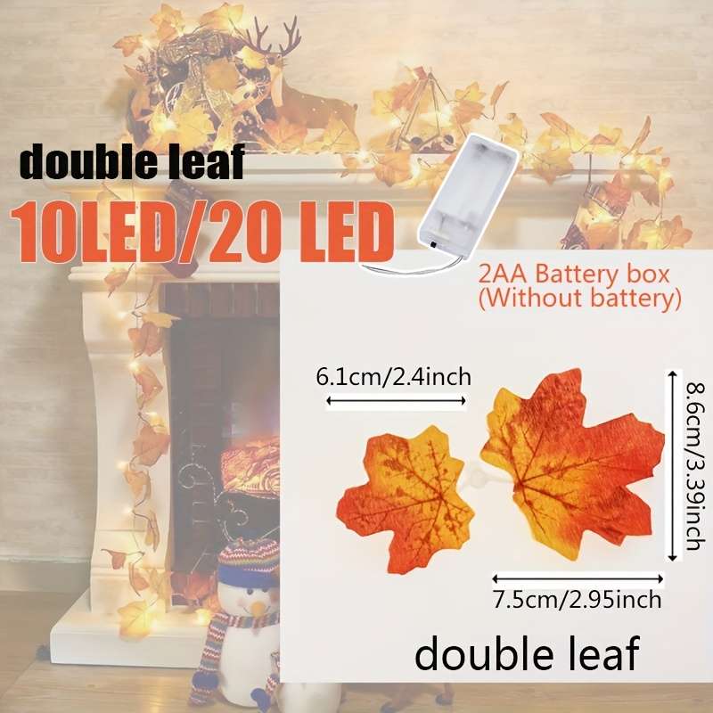 String Lights Color Warm Light Quantity300Cm40 Leaves
