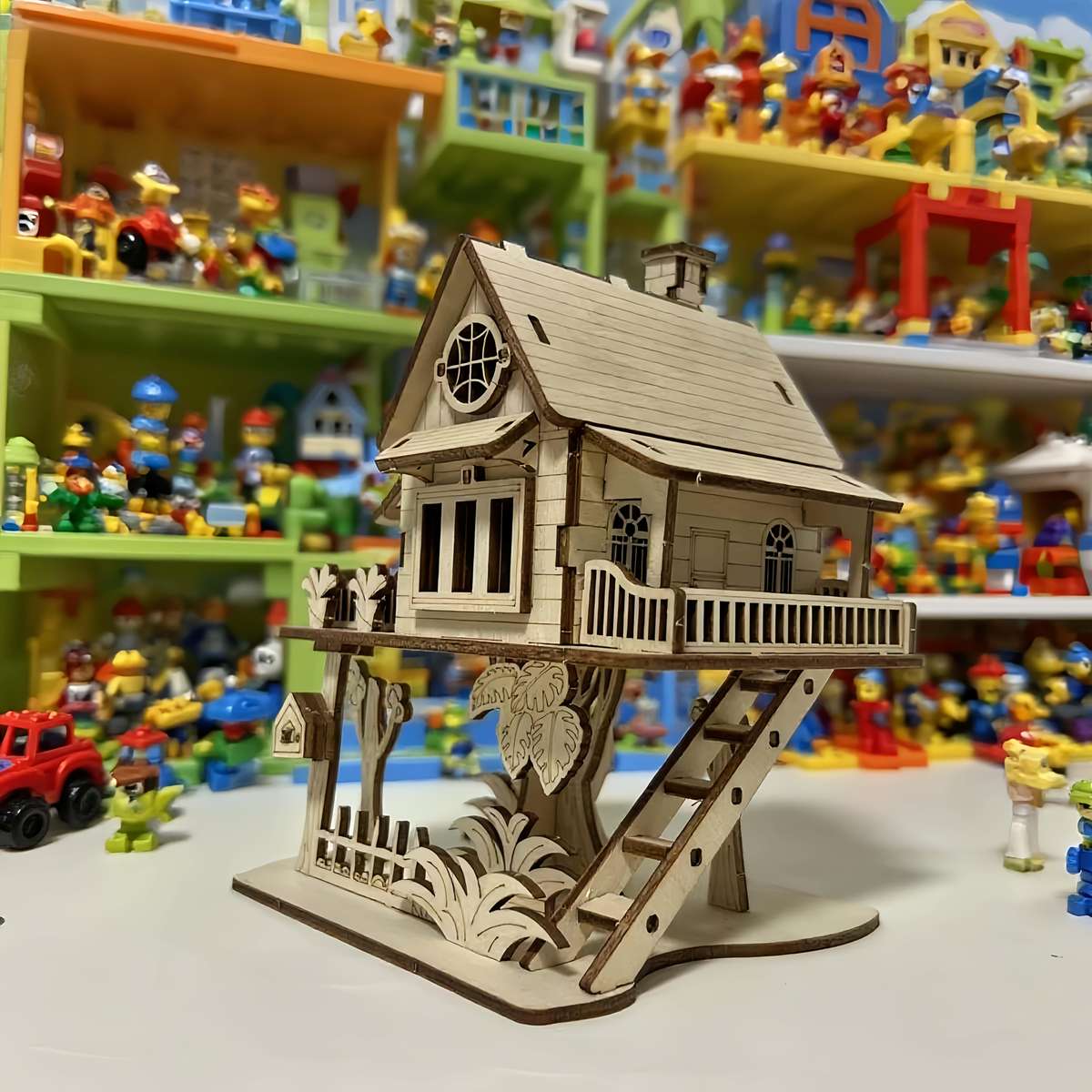 Building Toy Architectural Model Toy Set Items Tree House