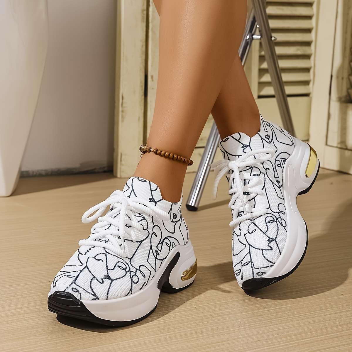 Women S Sneakers Color Abstract Sizeuk 8