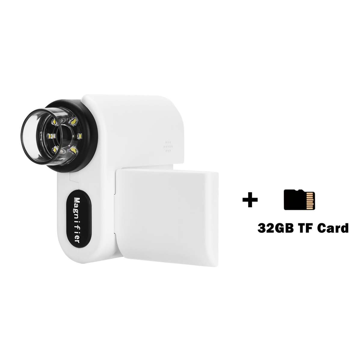 Classic This 1080P Portable Digital Microscope Boasts Six Levels Light White